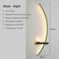 Modern LED Wall Lamp – Minimalist Art Design for Bedroom, Living Room, and Bathroom, Gold/Black